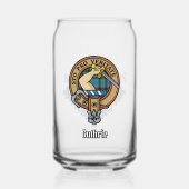 Clan Guthrie Crest over Tartan Blikvorm Glas (Voorkant)