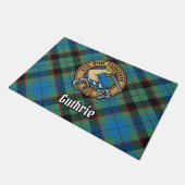 Clan Guthrie Crest over Tartan Deurmat (Schuin)