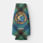Clan Guthrie Crest over Tartan Flesjeskoeler (Voorkant)