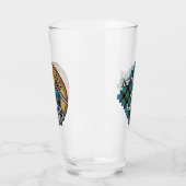 Clan Guthrie Crest over Tartan Glas (Links)