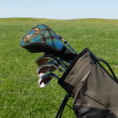 Clan Guthrie Crest over Tartan Golfheadcover (Insitu)