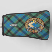 Clan Guthrie Crest over Tartan Golfheadcover (Voorkant)