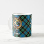Clan Guthrie Crest over Tartan Koffiemok (Voorkant links)