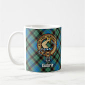 Clan Guthrie Crest over Tartan Koffiemok (Links)