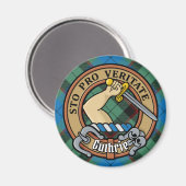 Clan Guthrie Crest over Tartan Magneet (Voorkant / Achterkant)