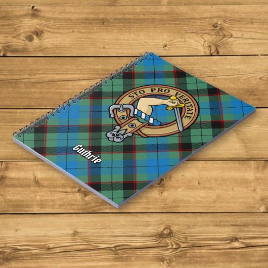 Clan Guthrie Crest over Tartan Notitieboek