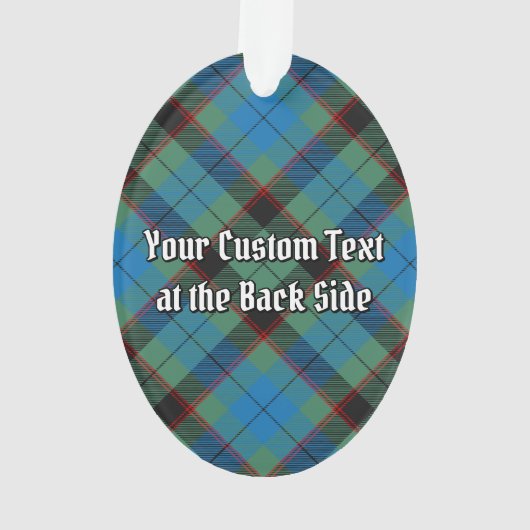 Clan Guthrie Crest over Tartan Ornament (achterkant)