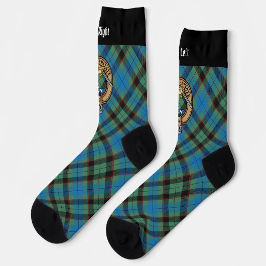Clan Guthrie Crest over Tartan Sokken (Links)