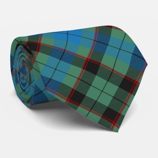 Clan Guthrie Crest over Tartan Stropdas (Opgerold)