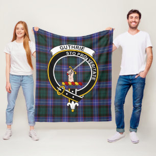 Clan Guthrie Modern Tartan Pset Fleece Deken