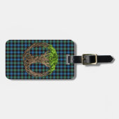 Clan Guthrie Tartan en de Keltische boom van het l Bagagelabel (Voorkant horizontaal)