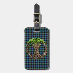 Clan Guthrie Tartan en de Keltische boom van het l Bagagelabel