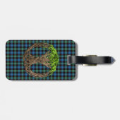 Clan Guthrie Tartan en de Keltische boom van het l Bagagelabel (Achterkant horizontaal)