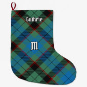 Clan Guthrie Tartan Grote Kerstsok (Voorkant)