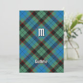 Clan Guthrie Tartan Kaart (Staand voorkant)