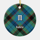 Clan Guthrie Tartan Keramisch Ornament (Voorkant)
