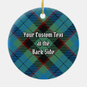 Clan Guthrie Tartan Keramisch Ornament (Achterkant)