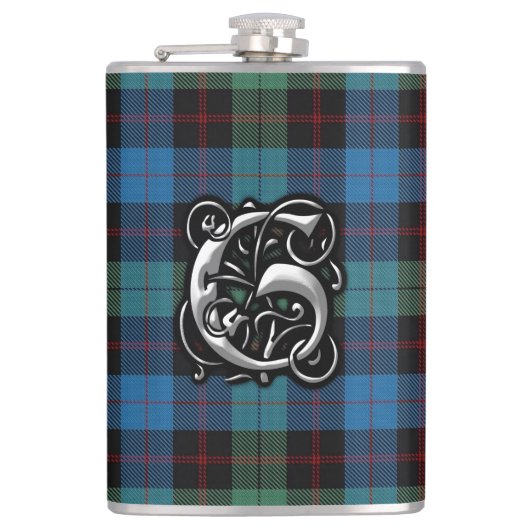 Clan Guthrie Tartan Old Scotland Flask Heupfles (Voorkant)