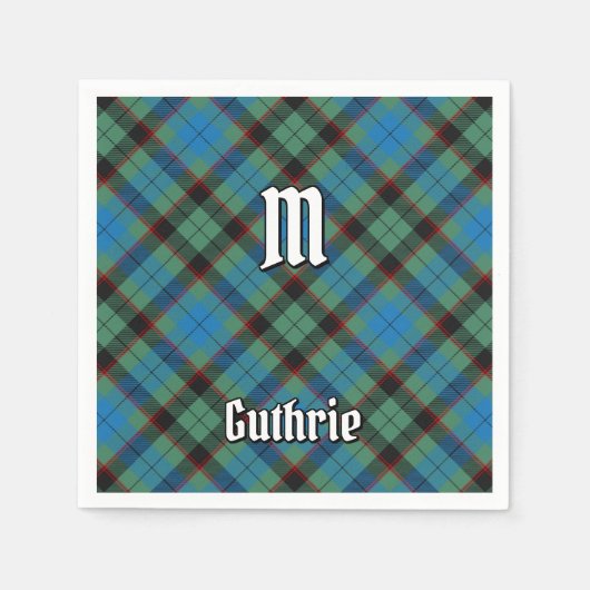 Clan Guthrie Tartan Servet (Voorkant)