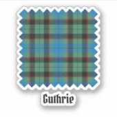 Clan Guthrie Tartan Sticker (Voorkant)