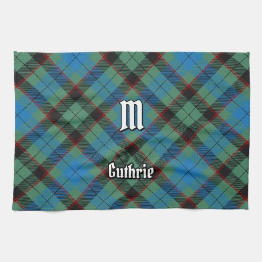 Clan Guthrie Tartan Theedoek (Horizontaal)