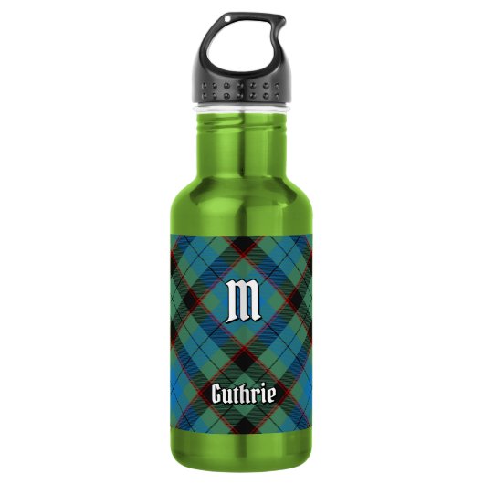 Clan Guthrie Tartan Waterfles (Voorkant)