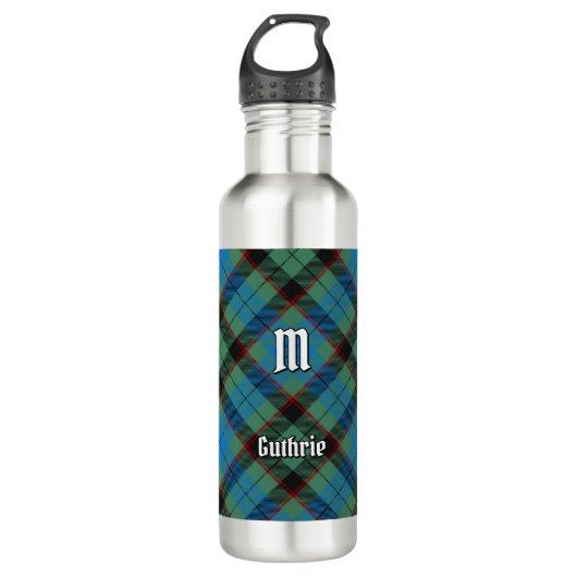 Clan Guthrie Tartan Waterfles (Voorkant)