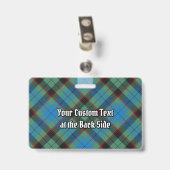 Clan Guthrie Wapen over Tartan Badge (Achterkant met clip)