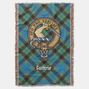 Clan Guthrie Wapen over Tartan Deken