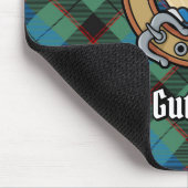 Clan Guthrie Wapen over Tartan Muismat (Hoek)