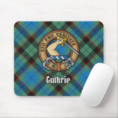 Clan Guthrie Wapen over Tartan Muismat (Met muis)