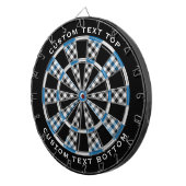 Clan Haig Check Schotse ruit Dartbord (Voorkant Rechts)