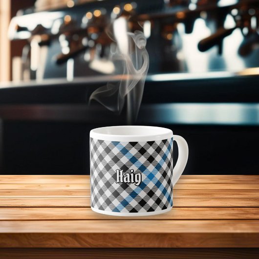 Clan Haig Check Schotse ruit Espresso Kop