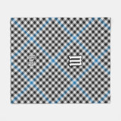 Clan Haig Check Schotse ruit Fleece Deken (Voorkant (Horizontaal))