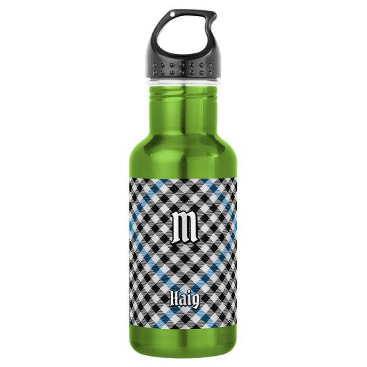 Clan Haig Check Schotse ruit Waterfles (Voorkant)