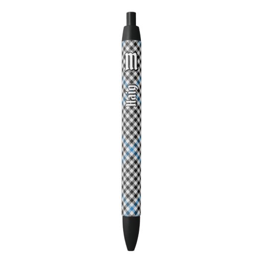 Clan Haig Check Schotse ruit Zwarte Inkt Pen (Voorkant Verticaal)