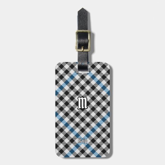 Clan Haig Check Tartan Bagagelabel (Voorkant verticaal)