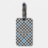 Clan Haig Check Tartan Bagagelabel (Achterkant verticaal)