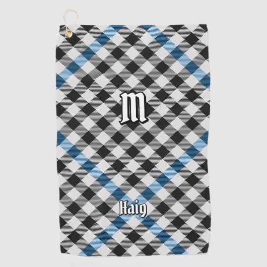 Clan Haig Check Tartan Golfhanddoek (Voorkant)