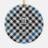 Clan Haig Check Tartan Keramisch Ornament (Voorkant)