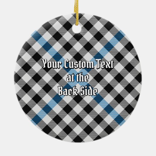 Clan Haig Check Tartan Keramisch Ornament (Achterkant)