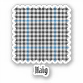 Clan Haig Check Tartan Sticker (Voorkant)