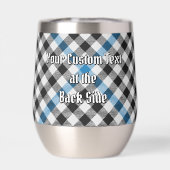 Clan Haig Crest over Check Tartan (Achterkant)