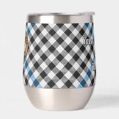 Clan Haig Crest over Check Tartan (Links)