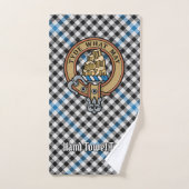 Clan Haig Crest over Check Tartan Bad Handdoek (Handdoek)