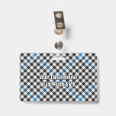 Clan Haig Crest over Check Tartan Badge (Achterkant met clip)