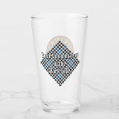 Clan Haig Crest over Check Tartan Glas (Achterkant)