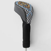 Clan Haig Crest over Check Tartan Golfheadcover (Schuin)