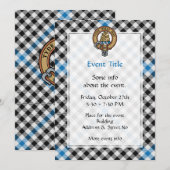 Clan Haig Crest over Check Tartan Kaart (Voorkant / Achterkant)