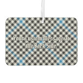 Clan Haig Crest over Check Tartan Luchtverfrisser (Achterkant)